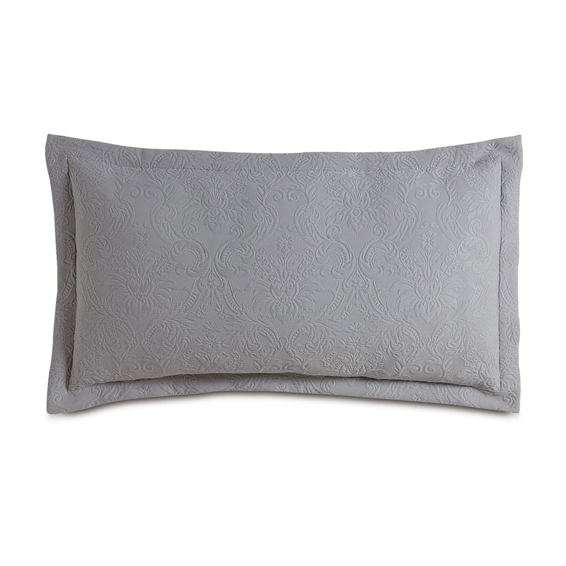 Sandrine 100% Cotton Zip Sham, Dove, King