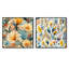 Maina - Ensemble de 2 collages carrés botaniques abstraits-101843690-101843696