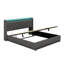 Upholstered Bed, 360 Surround LED Function, Buttons/Apps/Remote Control, Hydraulic Storage Bed With USB Type-C Charging-1148839184-1148839199