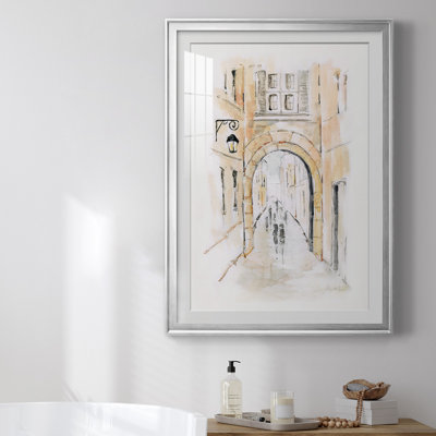 «Venice Market Day II», reproduction encadrée de qualité supérieure - prête à être accrochée