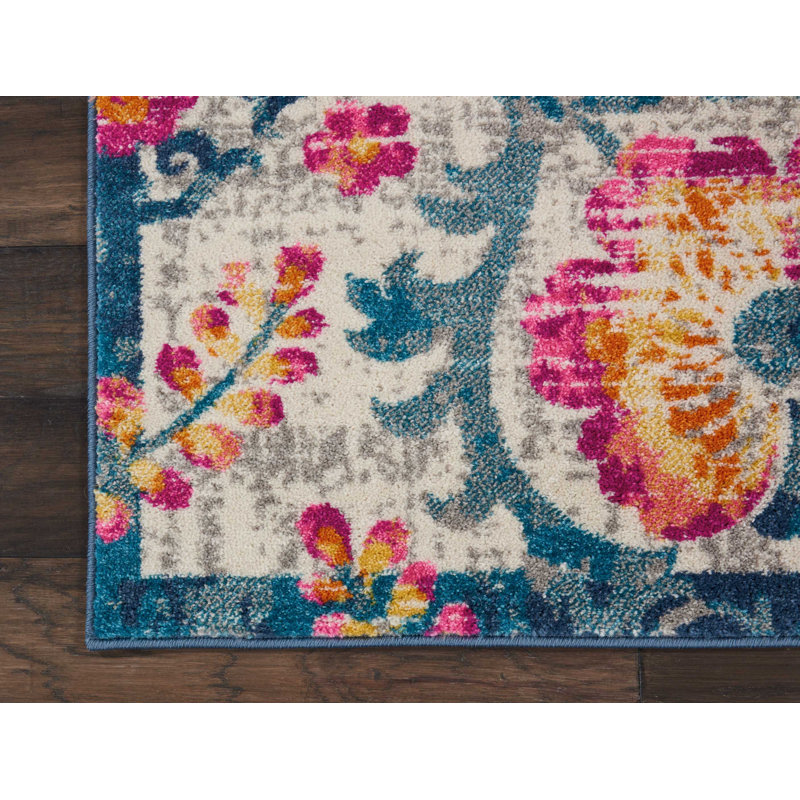 Verda Floral Indoor Rug, Rectangle 3'9" x 5'9"