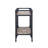 Rustic Oak And Charcoal 2-Shelf Serving Cart