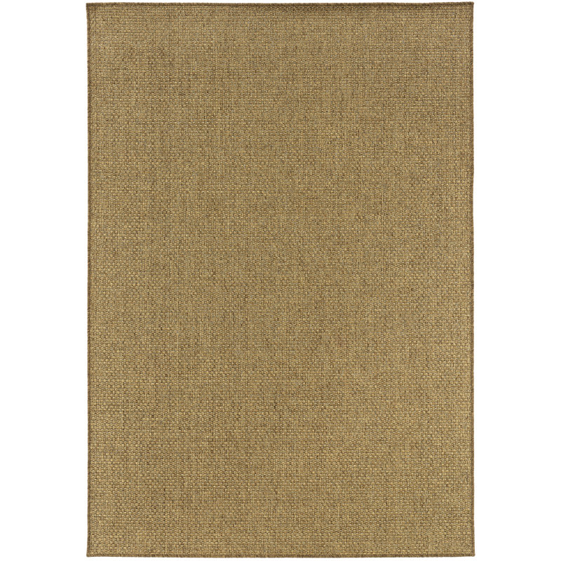 Tapis intérieur / extérieur brun clair Stenya, Rectangle 1 pi 9 po x 3 pi 9 po