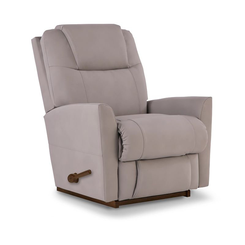 Sparrow Leather Rocking Recliner , Dove Gray
