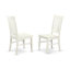 L'ensemble de table de salle à manger 5 pièces pour 4 personnes comprend une table de cuisine rectangulaire avec Dropleaf et 4 chaises de cuisine, lin blanc-28515783-28515776-28515782