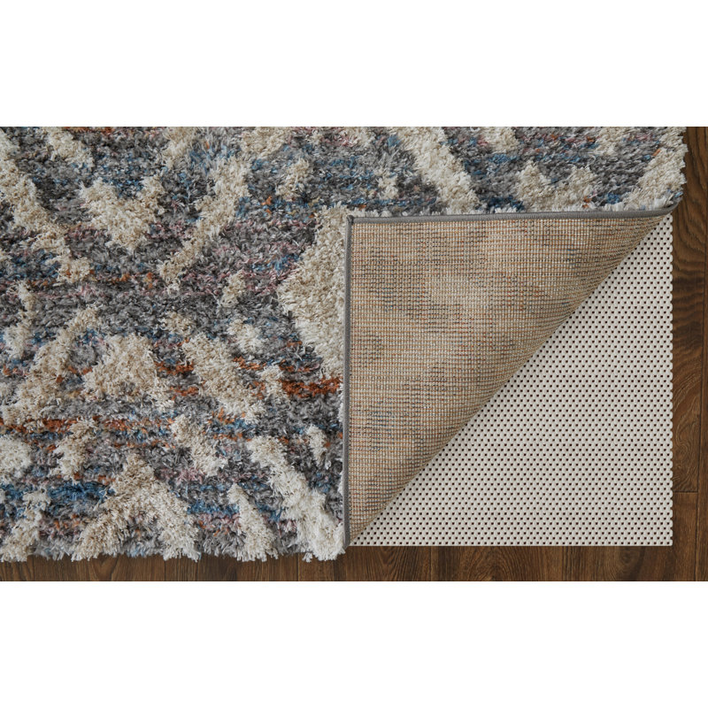 Modbury Global Diamond Polyester Area Rug, Runner 2'6" x 8'