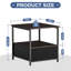 Mini-réfrigérateur Coolbebe avec rangement, mini armoire robuste avec tiroir en tissu, table de réfrigérateur pour boissons en bois pour dortoir, bureau, chambre à coucher, charge 220 lb, noyer noir