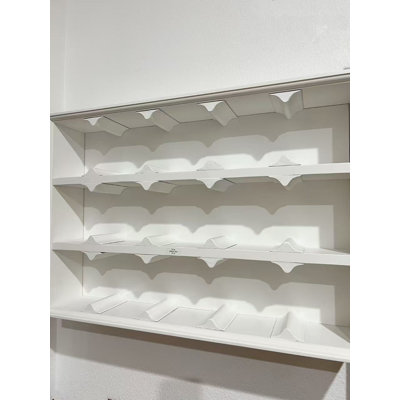 S&Z Tophand® - Tablette murale 17,3 x 5,3 x 25,2 po, magicien de rangement, décore les murs blancs