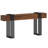 71 Inch Long Console Table, Extra Thick Industrial Sofa Table Behind The Couch Rectangular Entryway Table For Entrance Hallway Living Room, Entire Top Board & 4-pipe Legs, Rustic Brown-181800028-181800026