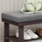 Three-Tier Bamboo Shoe Storage Bench, Suitable For Entryways And Living Rooms, With A 300-Pound Load-Bearing Capacity, Available In Rustic Walnut And Slate Gray.-1096116598