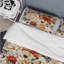 Literie rétro à motif floral rustique brun rétro-208159161