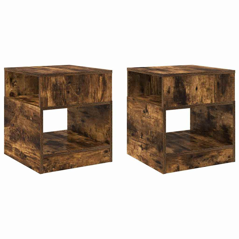 End Table, Smoked Oak