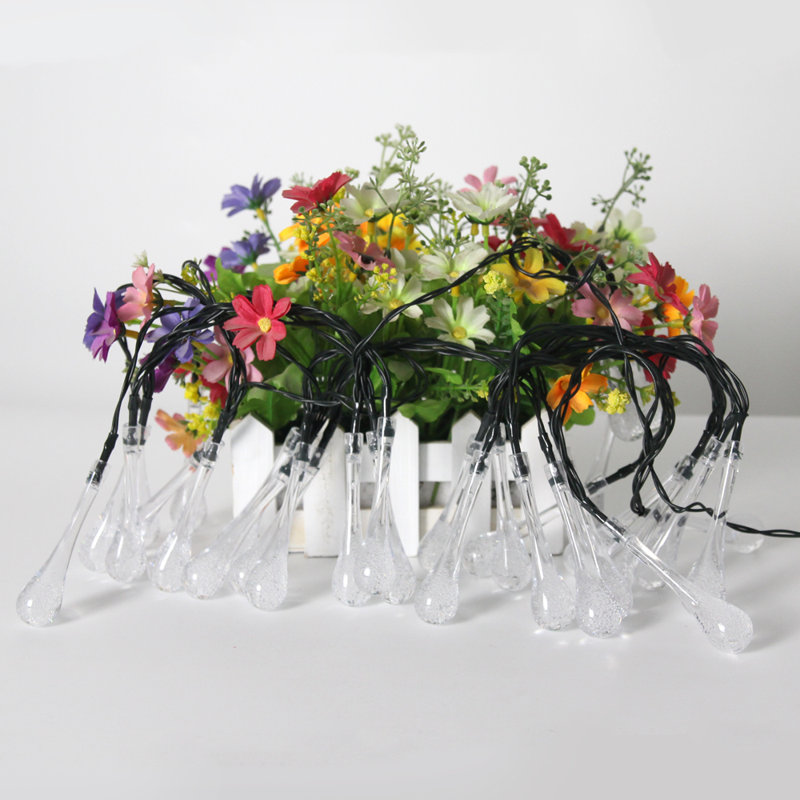 Guirlande lumineuse à DEL 30 lumières Elai pour l'extérieur, Blanc