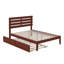 Lit plateforme avec lit gigogne en bois massif Jaqson par Harriet Bee-49622928-49622926