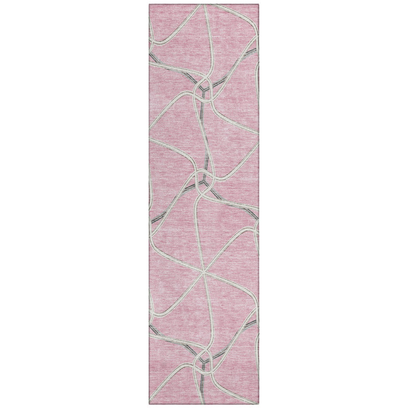  Aleg Area Rug with Non-Slip Backing, Runner 2'3" x 7'6"