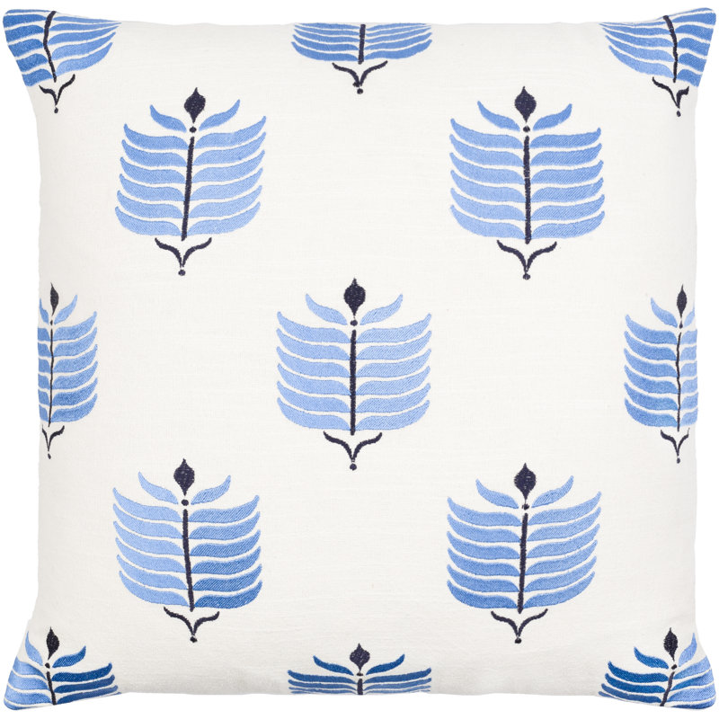 Birgitte Cotton Reversible Throw Pillow, 20" x 20", Polyester/Polyfill