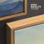 Abstrait paysage pastel, montagne, lever de soleil, photo, mininal, grand, impression sur toile encadrée-93388876-93388881