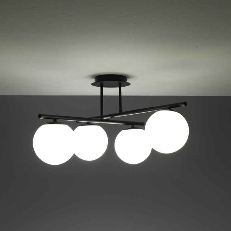 Glass Semi Flush Mount