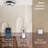 FIMEI 20" 360° Oscillating Flush Mount Modern Ceiling Fan with Dimmable LED Light Kit,RC,Reversible Blades,6 Speeds
