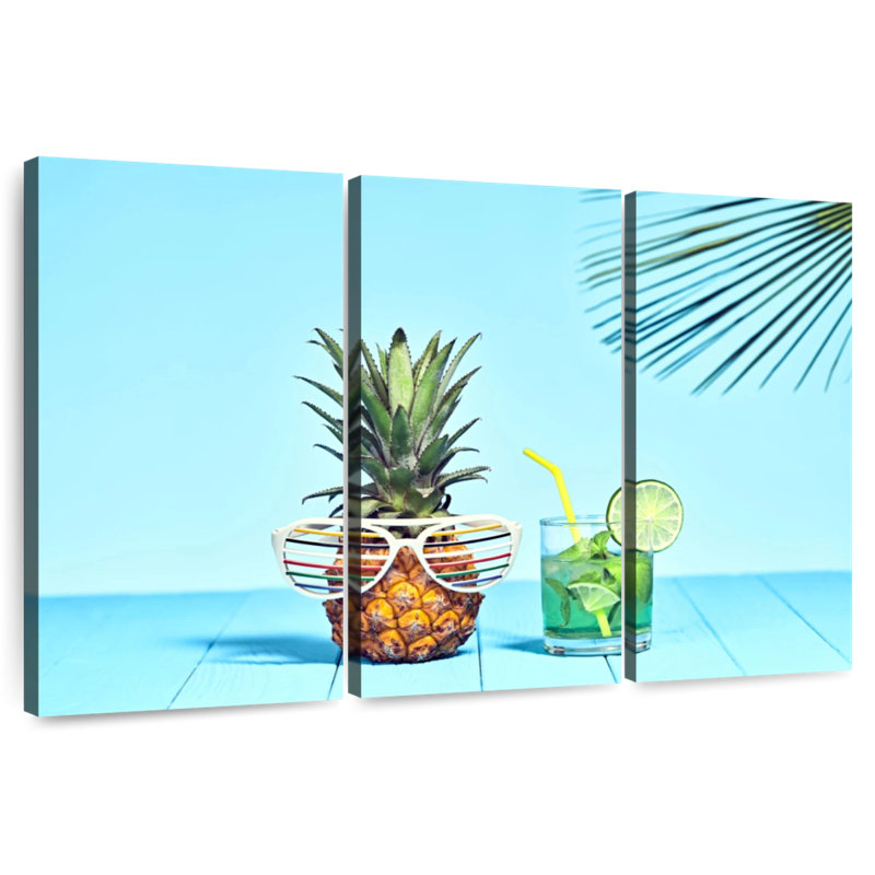 Yarlin Cool Summer Pineapple, 42" H x 65" W