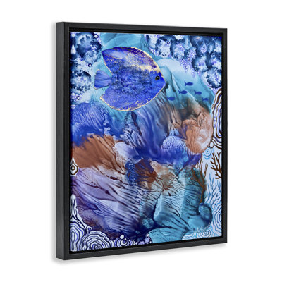 Underwater Fish Sea Life Floating Frame, design by Amy Tieman