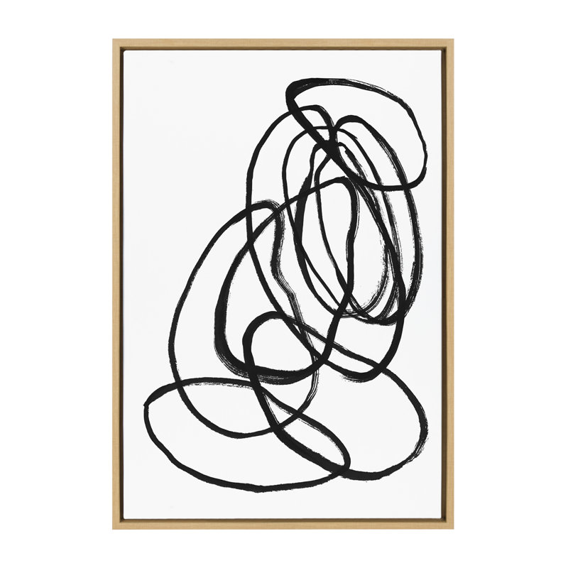 «Ring of Light 2» par Nikki Chu, reproduction d'art sur toile encadrée, Toile avec cadre naturel