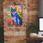«The Blue Wolf» par Andreas Magnusson, art mural sur toile-1836552552