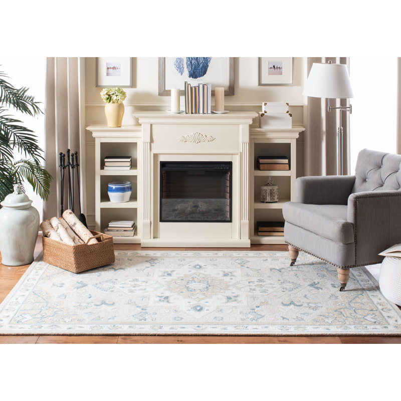 Dalewood Hand-Tufted Wool and Cotton Rug, Rectangle 9' x 12'