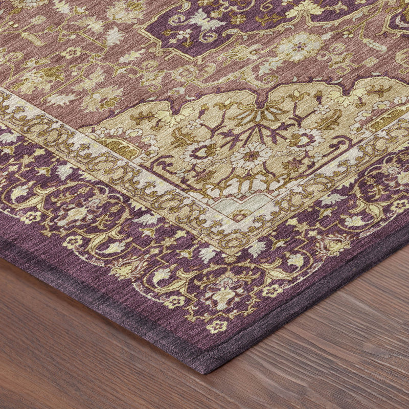 Tapis intérieur / extérieur lavable à la machine Chantille ACN2854 Global, Aubergine, 10 pi x 14 pi