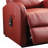 Ricardo Red PU Recliner W/ Power Lift