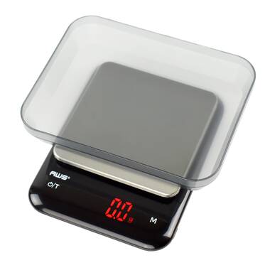KitchenAid 11lb Digital Glass Top Kitchen and Food Scale Measures Liquid and Dry Ingredients White KQ914WH