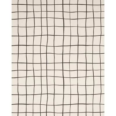 Schumacher x Miles Redd Painterly Windowpane Fabric