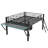 Full Size Gaming Loft Bed with Desk, LED and Shelf, Metal Bed Frame with Mesh Undercarriage Storage-397342640