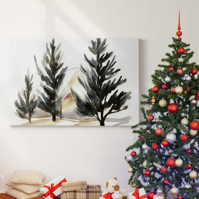 Christmas Holiday Arts - Toile tendue avec châssis, H 12 po x l 18 po