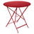 Bistro Round Metal Folding Outdoor Bistro Table With Umbrella Hole , in. W in. D-86001436-86001411