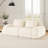 82 Inch Modern Modular Sectional Sofa, Flannelette Fabric, Deep Seat, No Assembly, Anti-Slip Design, Cream-1488511400