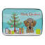 Tapis de séchage teckel arbre de noël et braque