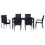 Garden Dining Set 7 Pcs PE Rattan-1914482614