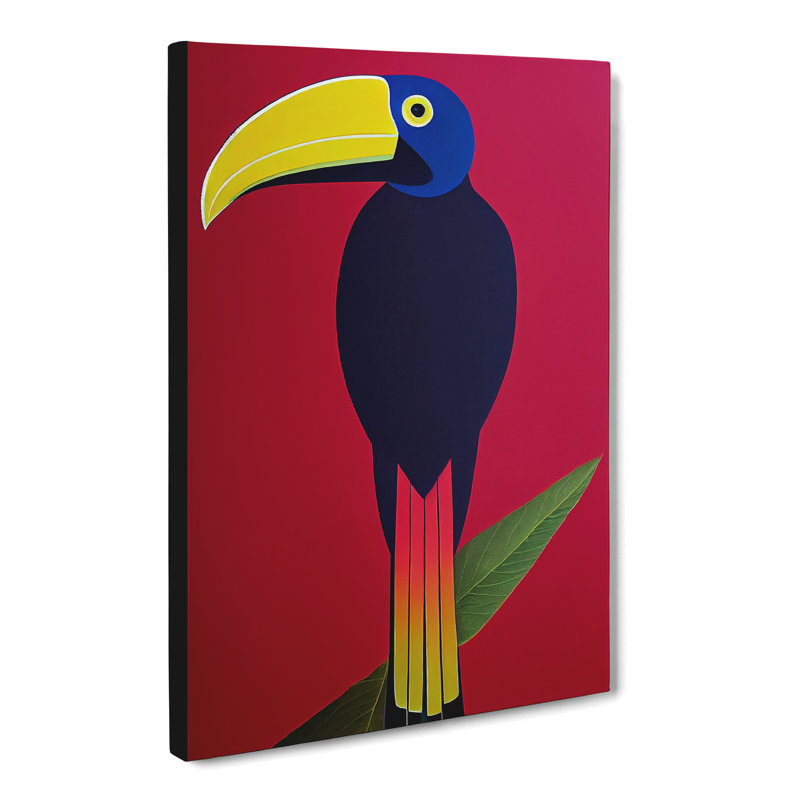 Toucan Abstract Vol.7 - Wall Art, 50cm H x 35cm W x 3cm D, Wrapped Canvas