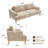 83.85" Modern Sofa Chenille Wooden Upholstered Couch-750205381