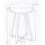 Table d'appoint, côté, rond, bout, table de chevet, lampe, stratifié gris, métal noir, contemporain, moderne-1349561574