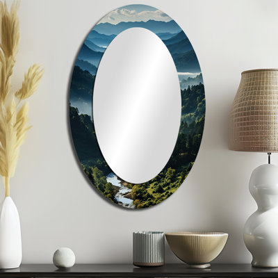 Massaoud - Miroir paysager en métal