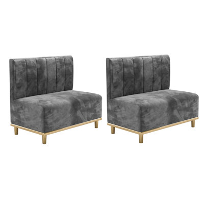Polyester Blend Upholstered Bench