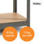 90 cm W Steel Adjustable Height Shelving Unit