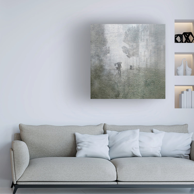 Anette Ohlendorf  Its Raining Canvas Art, 14" H x 14" W