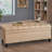 Beige Fabric Storage With Sophisticated Diamond Stitching In Gentle - Creates A Serene And Functional Area-42644324
