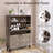30 Pair Shoe Storage Cabinet With 2 Flip Drawers And Open Shelf-807634424