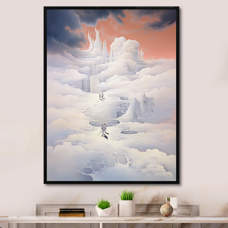 Impression sur toile, Cadre flottant noir, H 40 po x l 30 po x P 1,5 po