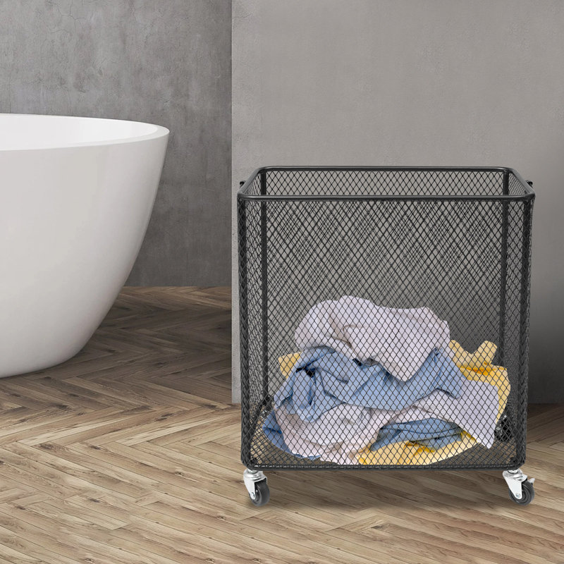Panier à linge Mesh, Noir mat