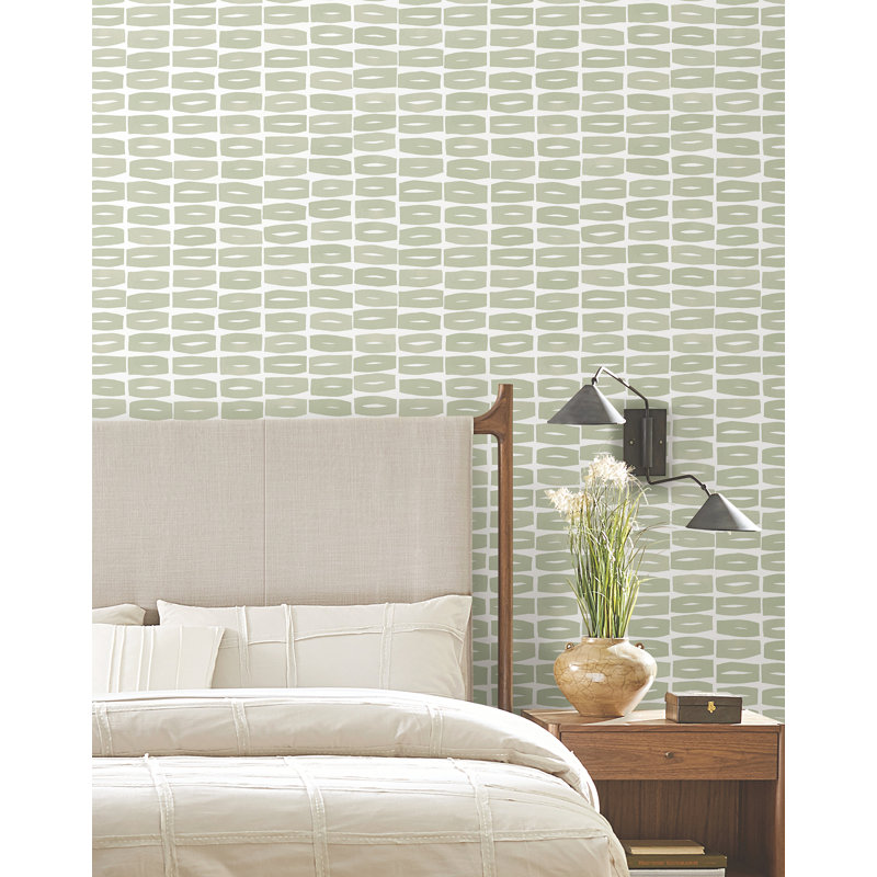 Papier peint carbone moderniste, Vert
